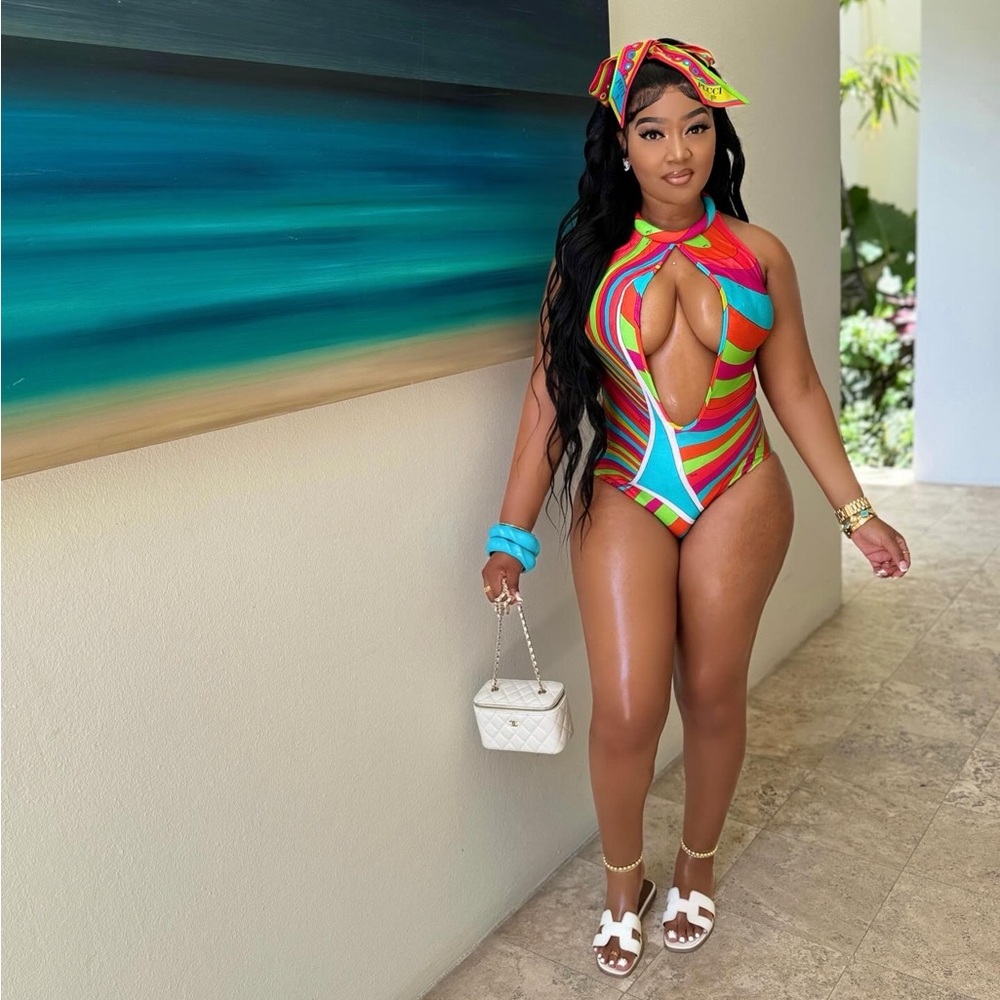 Pucci Bikini/Headscarf 💕💛💚💙🌴